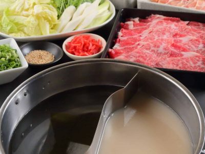 「秋葉原 しゃぶしゃぶ」「二色鍋」